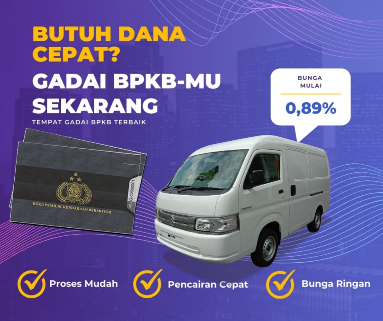 Pinjaman Dana Jaminan Bpkb Mobil Suzuki Carry Dapat Pinjaman Berapa? Seperti Ini Simulasinya